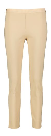 Beige aansluitende comortabele broek met elastiek Liviana Conti