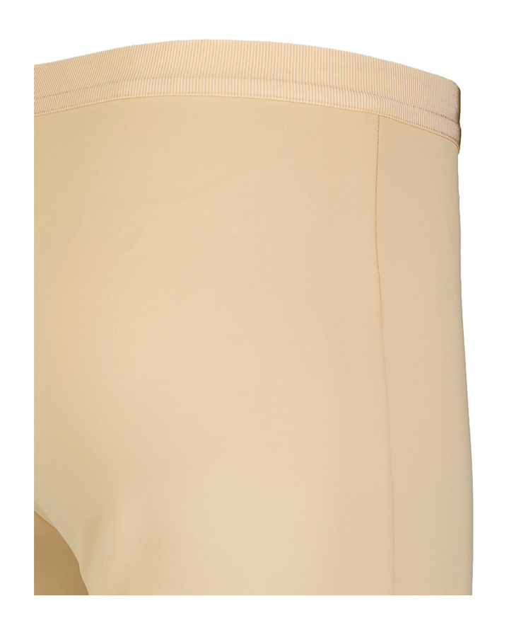 Beige aansluitende comortabele broek met elastiek Liviana Conti