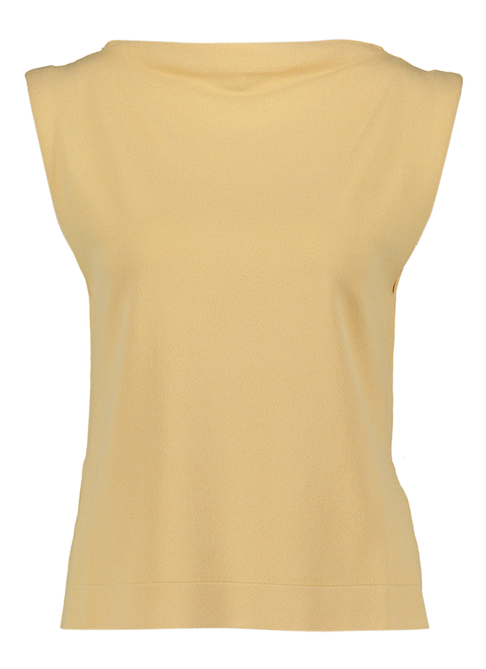 Sunkissed beige top met korte mouwen Liviana Conti