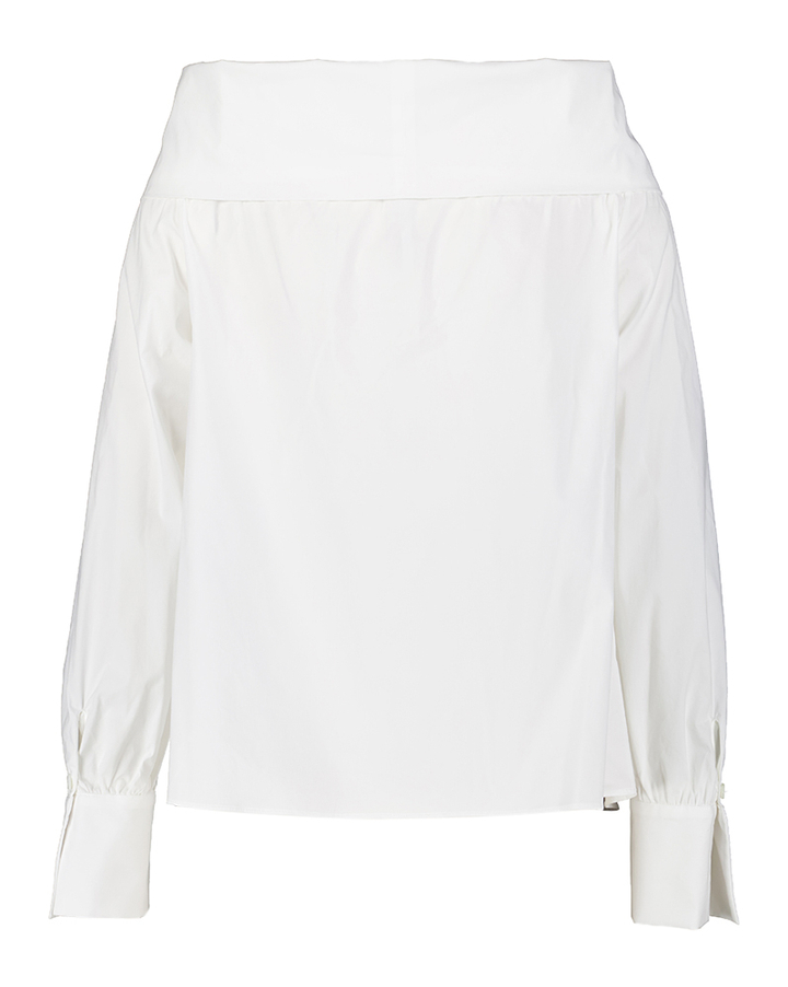 Witte katoenen off schoulder bloes Liviana Conti