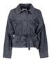 Grijze oversized jeans jacket Liviana Conti