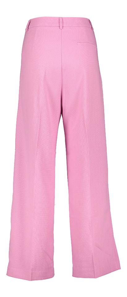 Roze wijde broek met bandplooi Pierre Grace & Mila 