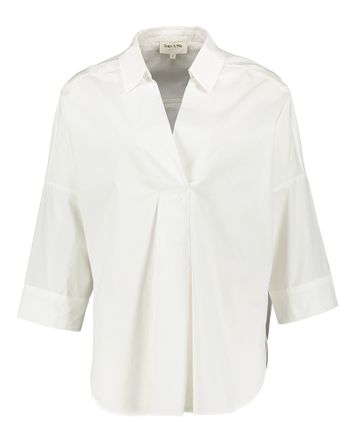 Witte katoenen oversized bloes Pavel Grace & Mila 