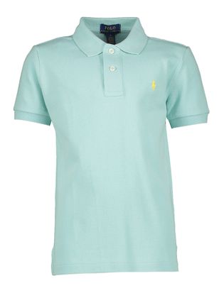 Ralph Lauren Lichtgroene polo met geel merklogo