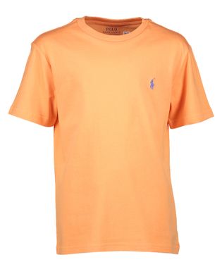 Ralph Lauren Oranje t-shirt met blauw merklogo