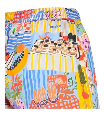 Multicolor short met print Annea Frnch