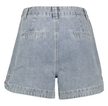 Blauwse oversized jeansshort met hoge taille Pascalie FRNCH 
