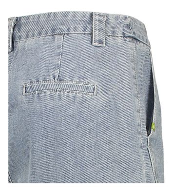 Blauwse oversized jeansshort met hoge taille Pascalie FRNCH 