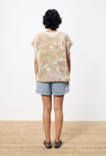 Blauwse oversized jeansshort met hoge taille Pascalie FRNCH 