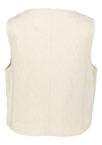 Beige mouwloze top met knopen Pamphilia FRNCH