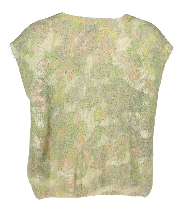 Multicolor mouwloze cardigan Nevy Frnch