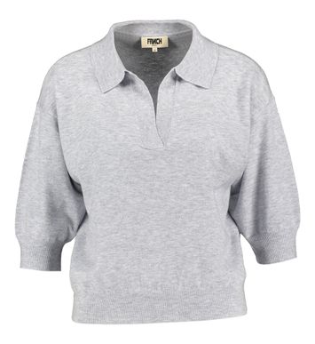 Grijze polo met 3/4 mouwen Plume FRNCH 