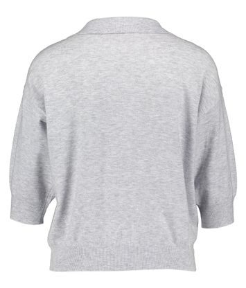 Grijze polo met 3/4 mouwen Plume FRNCH 
