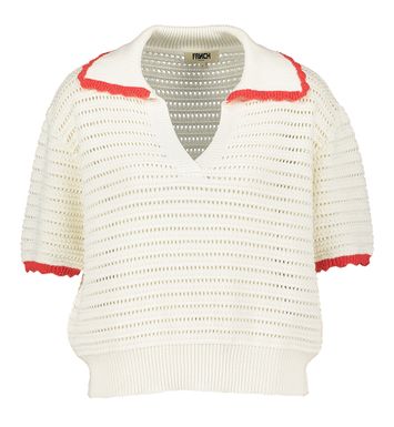 Creme polo met korte mouwen Caina Frnch 