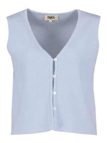 Bleu claire gilet zonder mouwen Maurane Frnch 