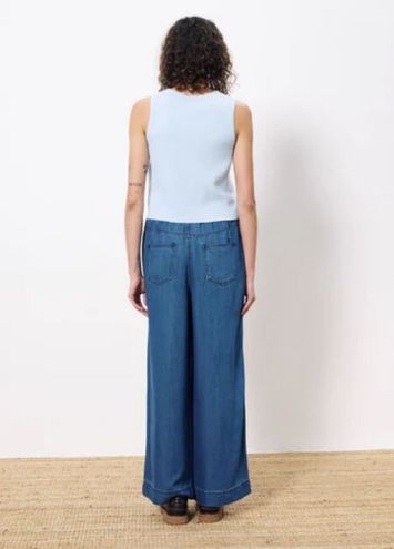 Bleu claire gilet zonder mouwen Maurane Frnch 