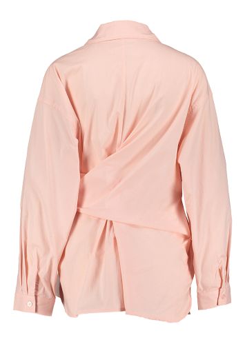 Roze hemd met strik in de taille Adia FRNCH 
