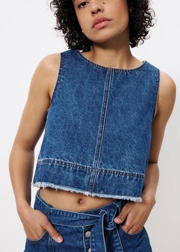 Blue jean jeans top Dafne Frnch 