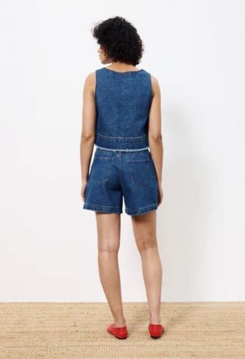 Blue jean jeans top Dafne Frnch 