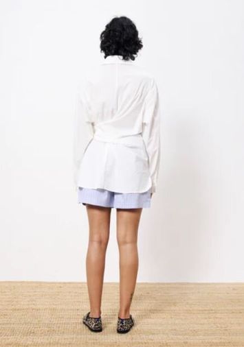 Witte lange bloes met strik Adia FRNCH 