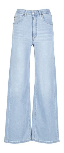 Lichtblauwe bootcut jeans Rosa Lois