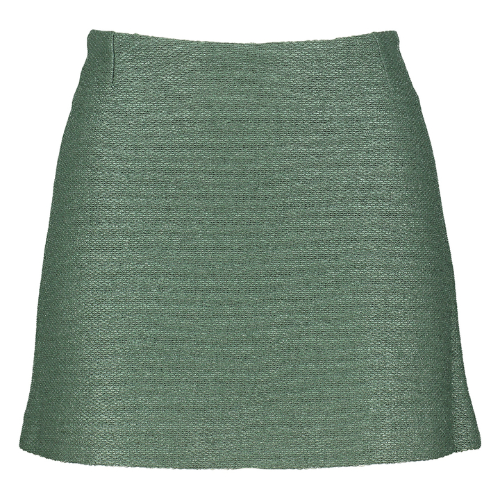 Groene korte rok in structuur Isla March23