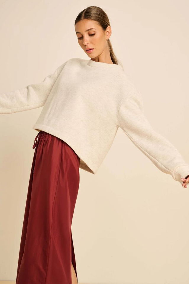 Bordeaux kleurige rok met split achteraan March 23