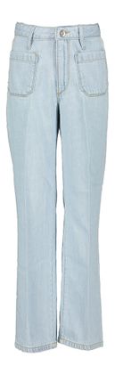 Bellerose Lichtblauwe jeans met opgestikte zakken