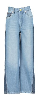 Bellerose Blauwe wide leg jeans met donkere achterkant Wanda