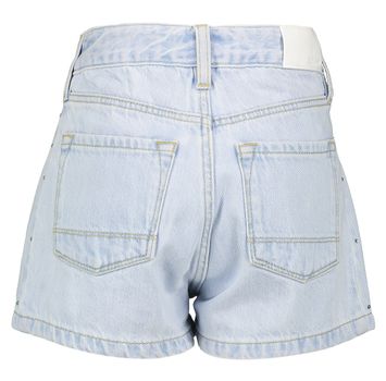 Lichtblauwe jeans short met steentjes Bellerose