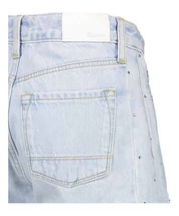 Lichtblauwe jeans short met steentjes Bellerose