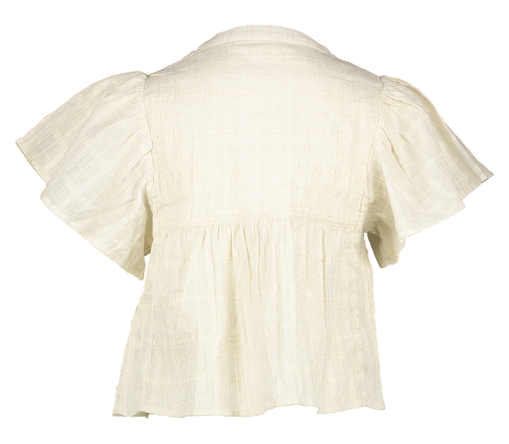 Beige bloes met gouden glitterdraad Hanoii Bellerose