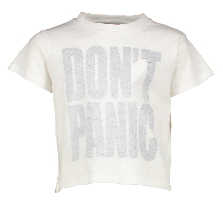 Witte t-shirt don't panic Bellerose girls