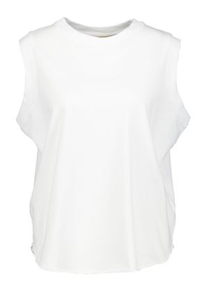 Bellerose Witte katoenen top met ronde hals Vamuc