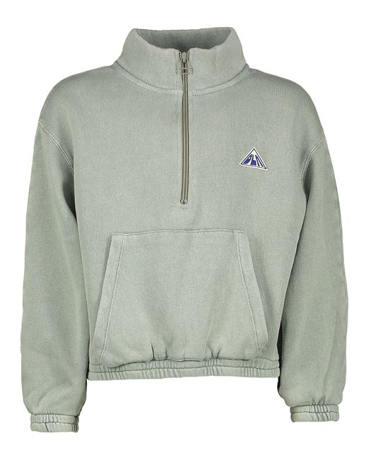 Groene sweater met korte rits Fabril Bellerose