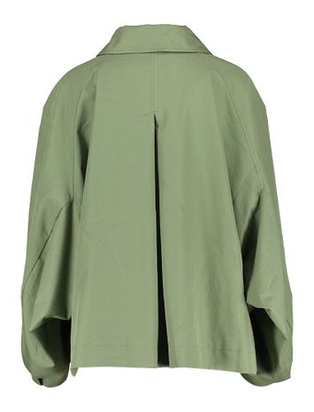 Groenkleurige oversized jas met knopen Jodie Bellerose