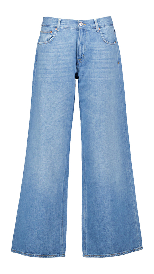 Blauwe wide fit jeans Kansa Bellerose