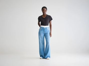 Blauwe wide fit jeans Kansa Bellerose