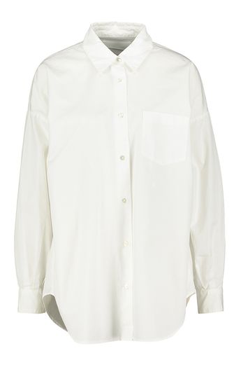 Witte katoenen oversized bloes Giorgia Bellerose 
