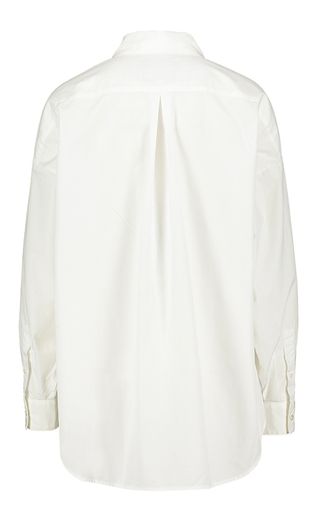 Witte katoenen oversized bloes Giorgia Bellerose 