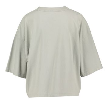 Muntgroene katoenen oversized t-shirt Voss Bellerose