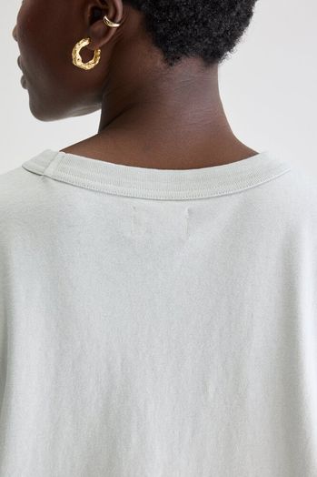 Muntgroene katoenen oversized t-shirt Voss Bellerose