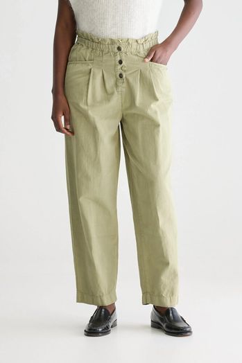 Kaki broek in ballon model met elastiek Bellerose
