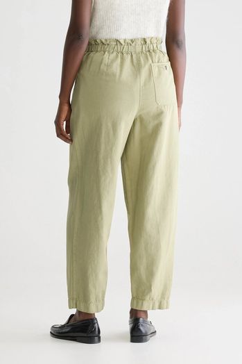 Kaki broek in ballon model met elastiek Bellerose