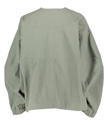 Kaki oversized vest in parachute stof Helsink Bellerose 