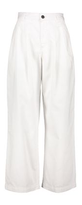 Bellerose Witte wijde jeansbroek met bandplooi Pristine