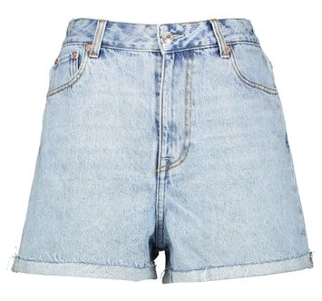 Blauwe jeansshort met hoge taille Bellerose 