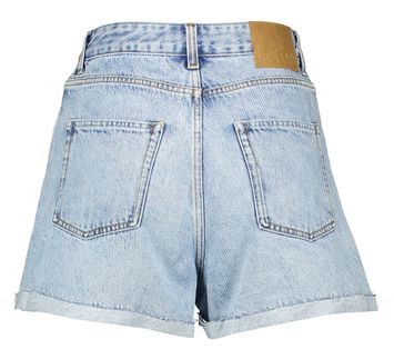 Blauwe jeansshort met hoge taille Bellerose 