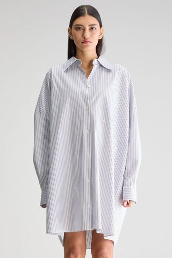 Gestreept oversized hemdjurk Bellerose 