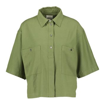 Kaki korte oversized bloes Bellerose